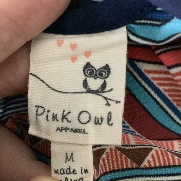 Pink Owl Aztec Blouse M - Picture 7 of 16